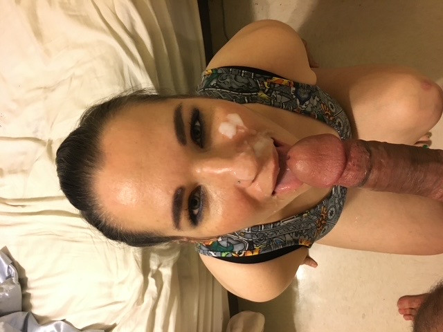 Pic #1Stephanie Putting Her Mouth to Good Use