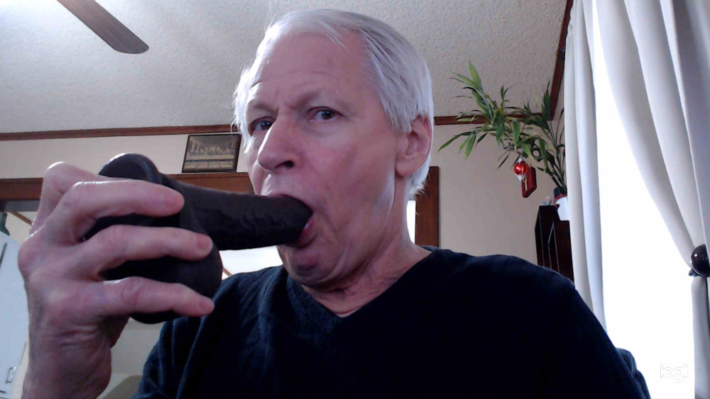 Pic #1Sissy doing black cock dildo